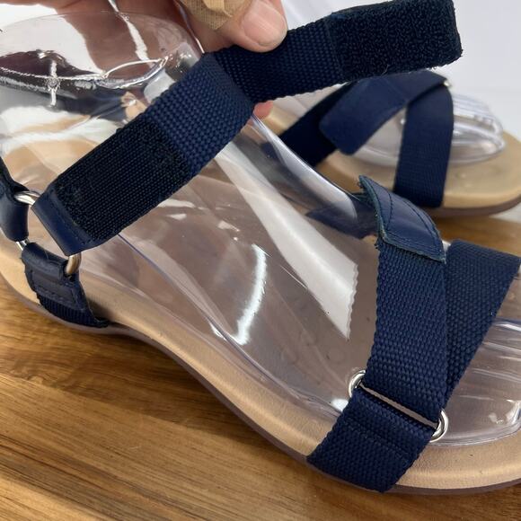 VIONIC 5 Rest Candace Women's Navy Orthotic Backstrap Sport Comfort Sandals - Picture 9 of 14